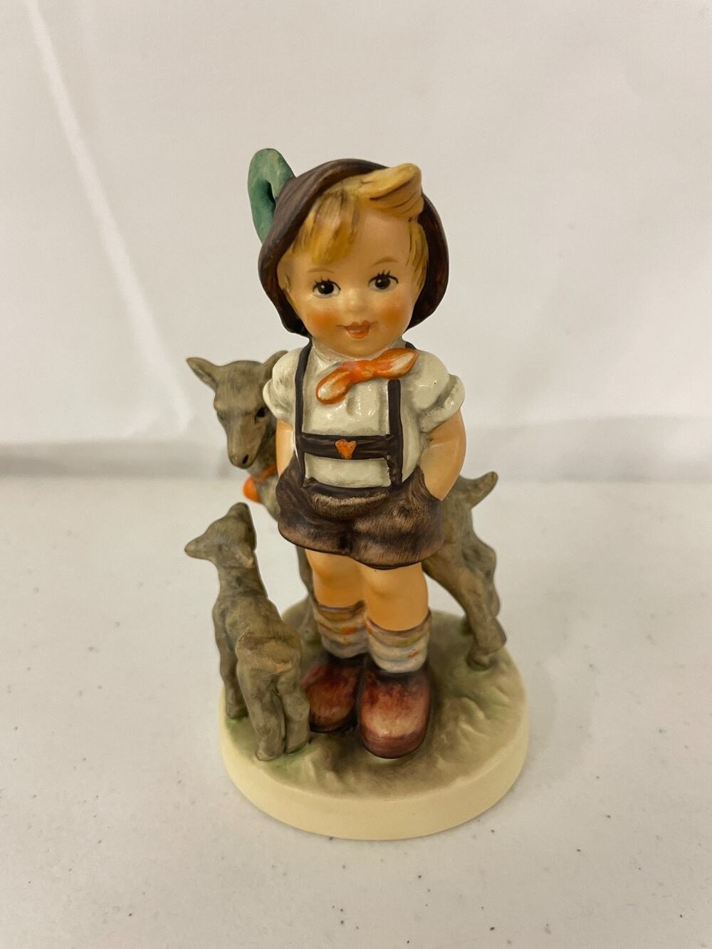 Goebel M.I. Hummel Little Goat Herder #200/0 TMK-5 Boy with Goats Figure Vintage